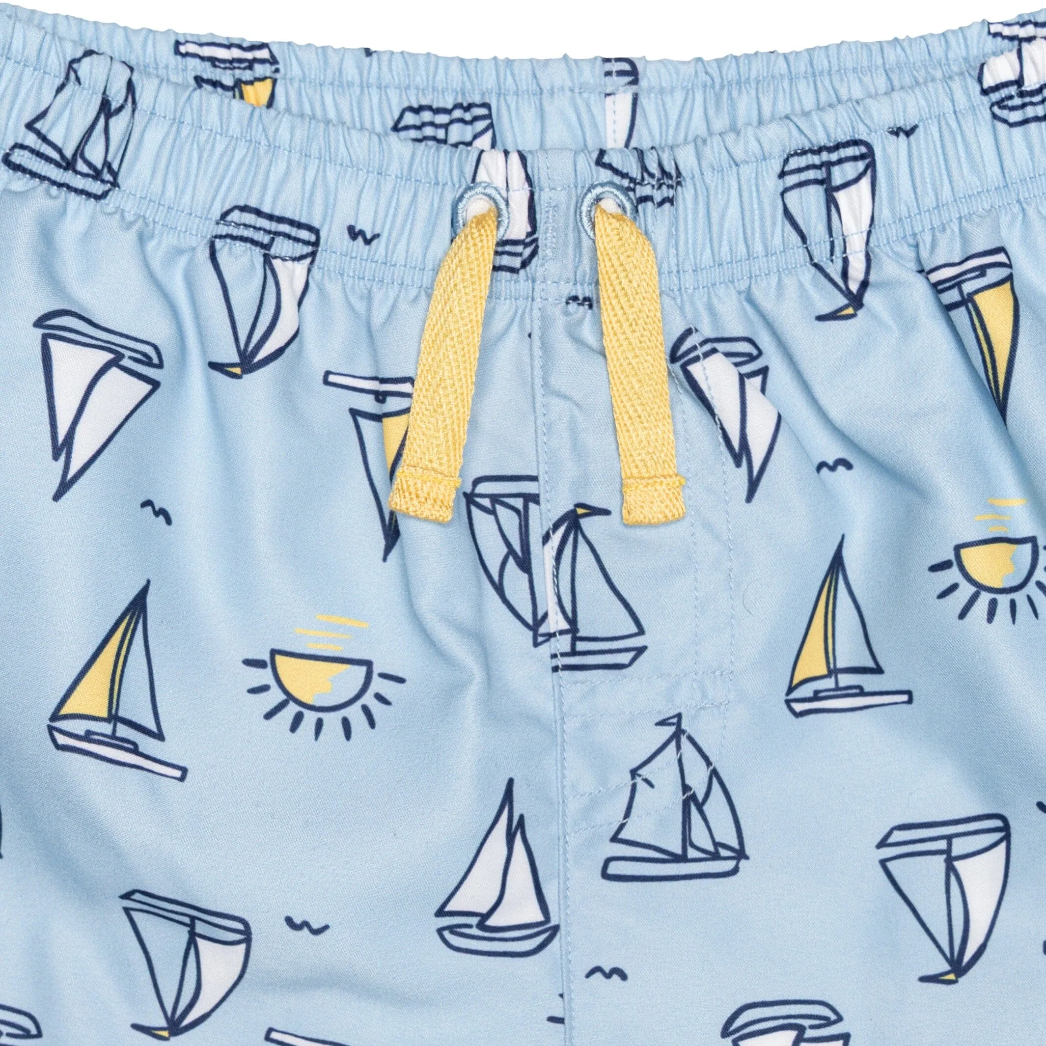 2-Pack Baby & Toddler Boys UPF 50  Sailboats Swim Trunks