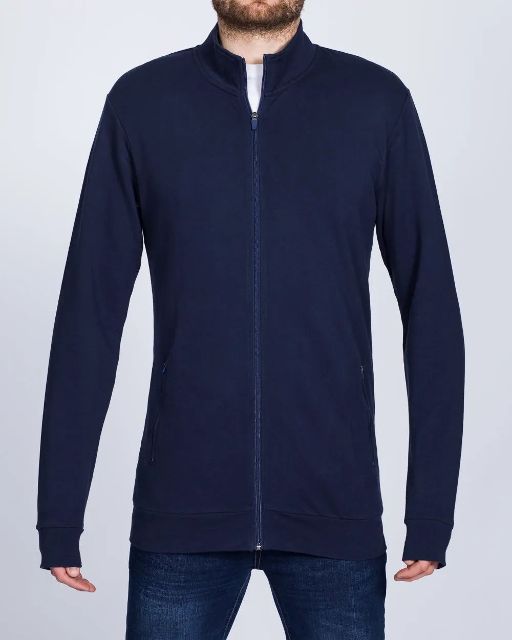 2t Tall Zip Up Top (navy)