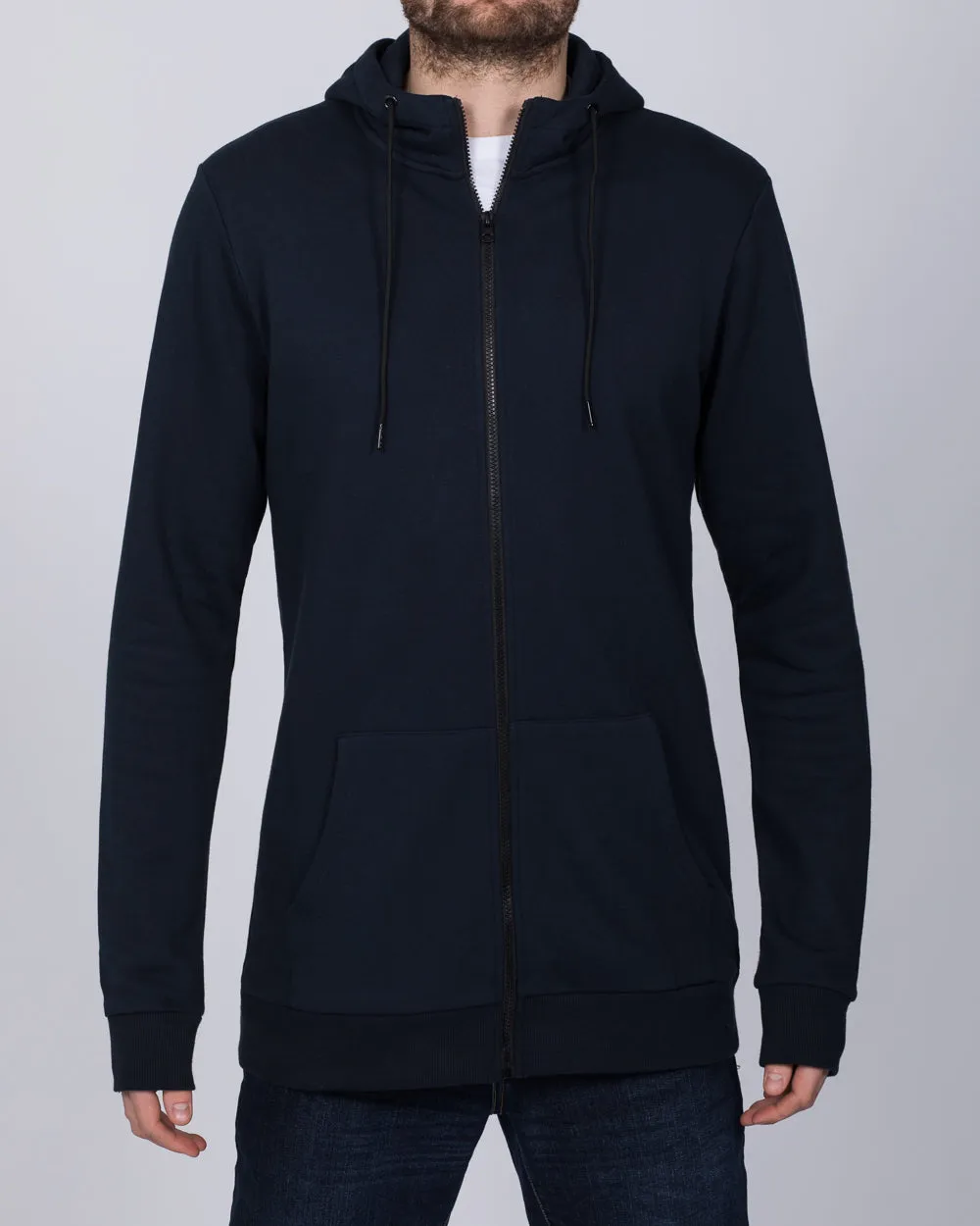 2t Zip Up Tall Active Hoodie (navy)