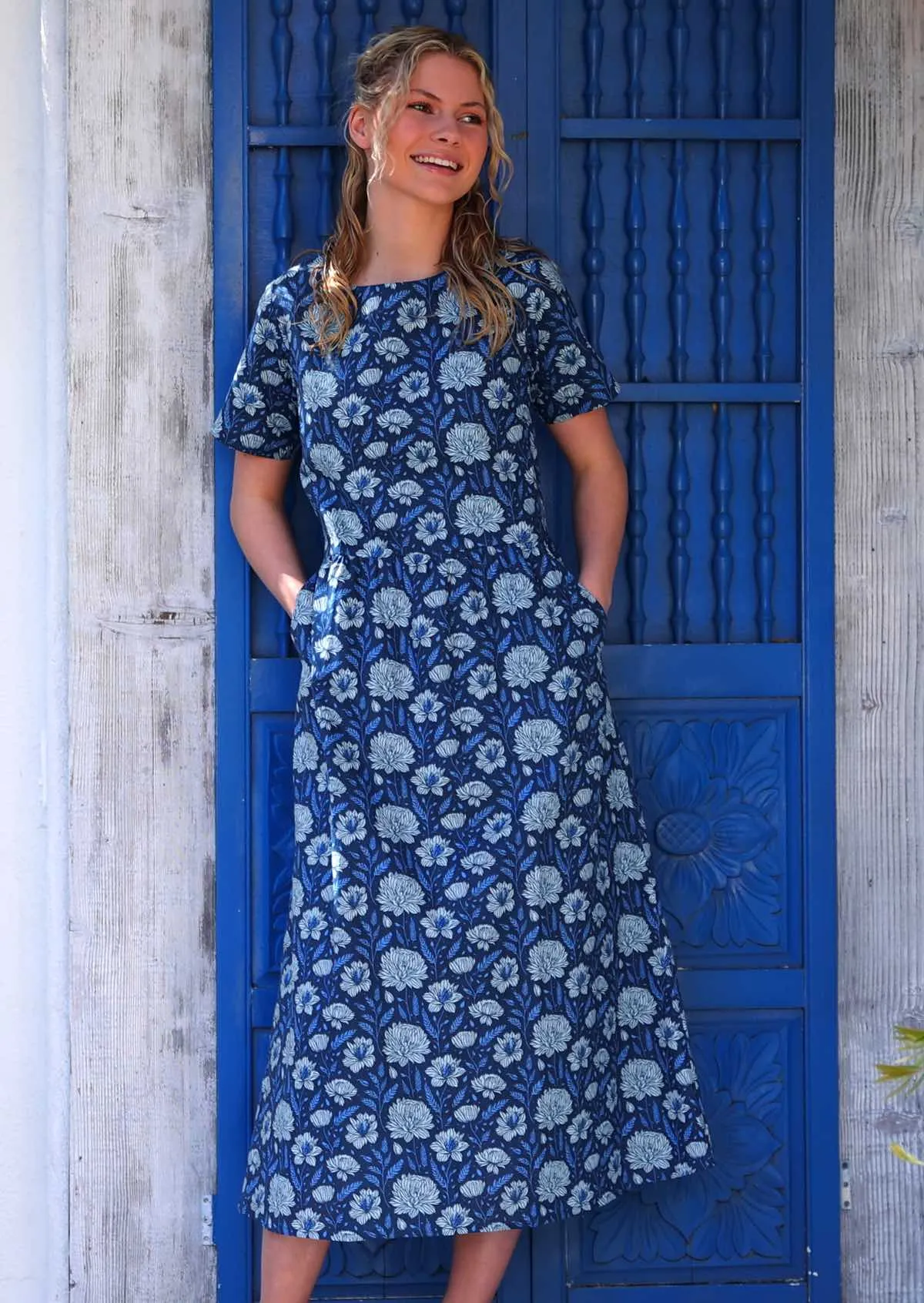 August Dress Blue Meadow