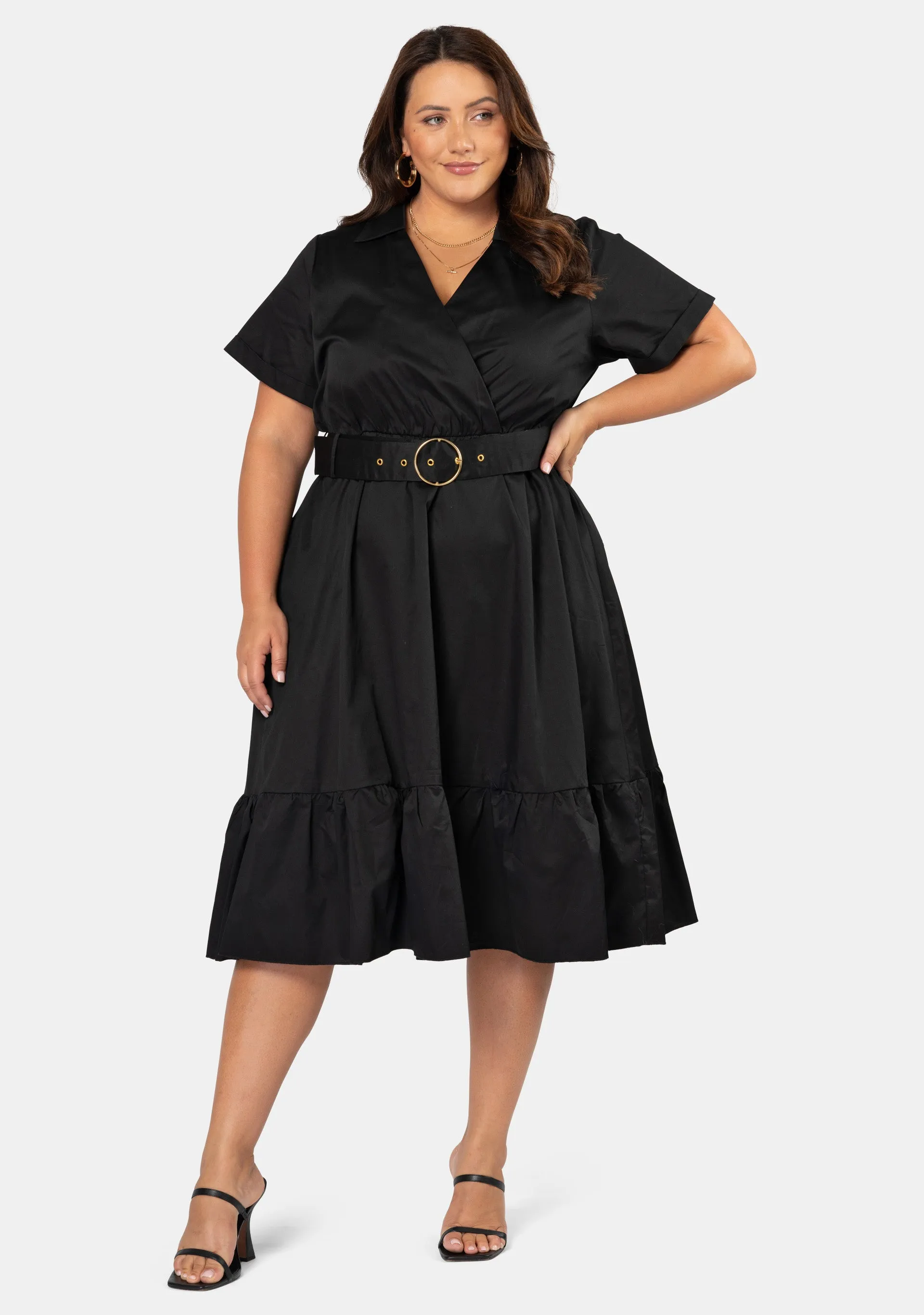 Aura Midi Shirt Dress