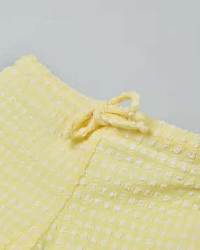 Baby Swim Trunks Citrine Gingham