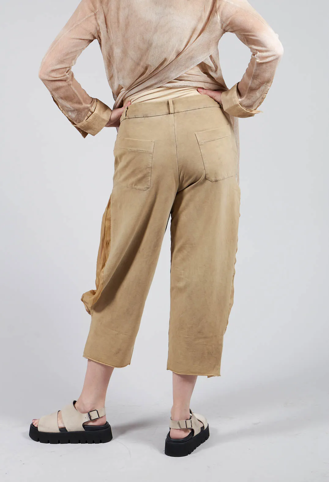 Balloon Leg Culottes in Khaki