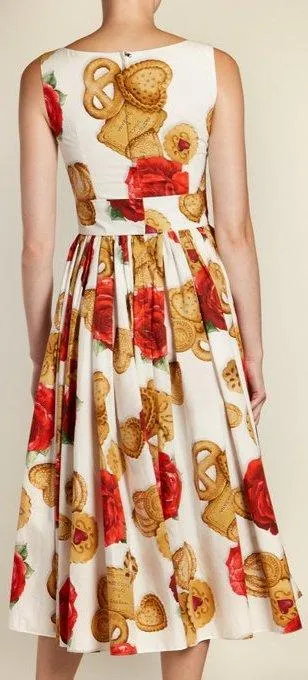 Biscotti and Rose Midi Dress