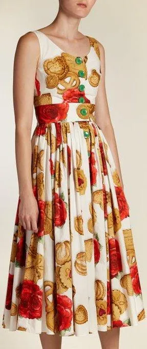 Biscotti and Rose Midi Dress