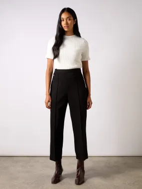 Black Ponte Twill Culottes