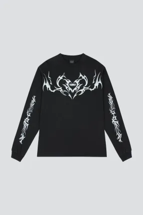 Black Tribal LS T-Shirt