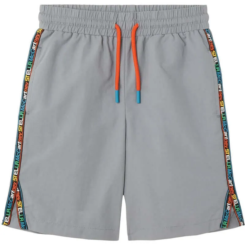 Boys Grey Logo Sports Shorts