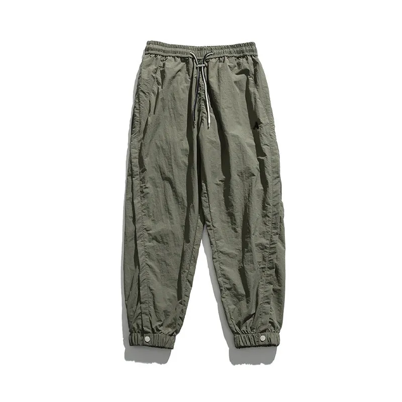 Breathable Casual Pants Men's American Ankle Banded Pants Loose