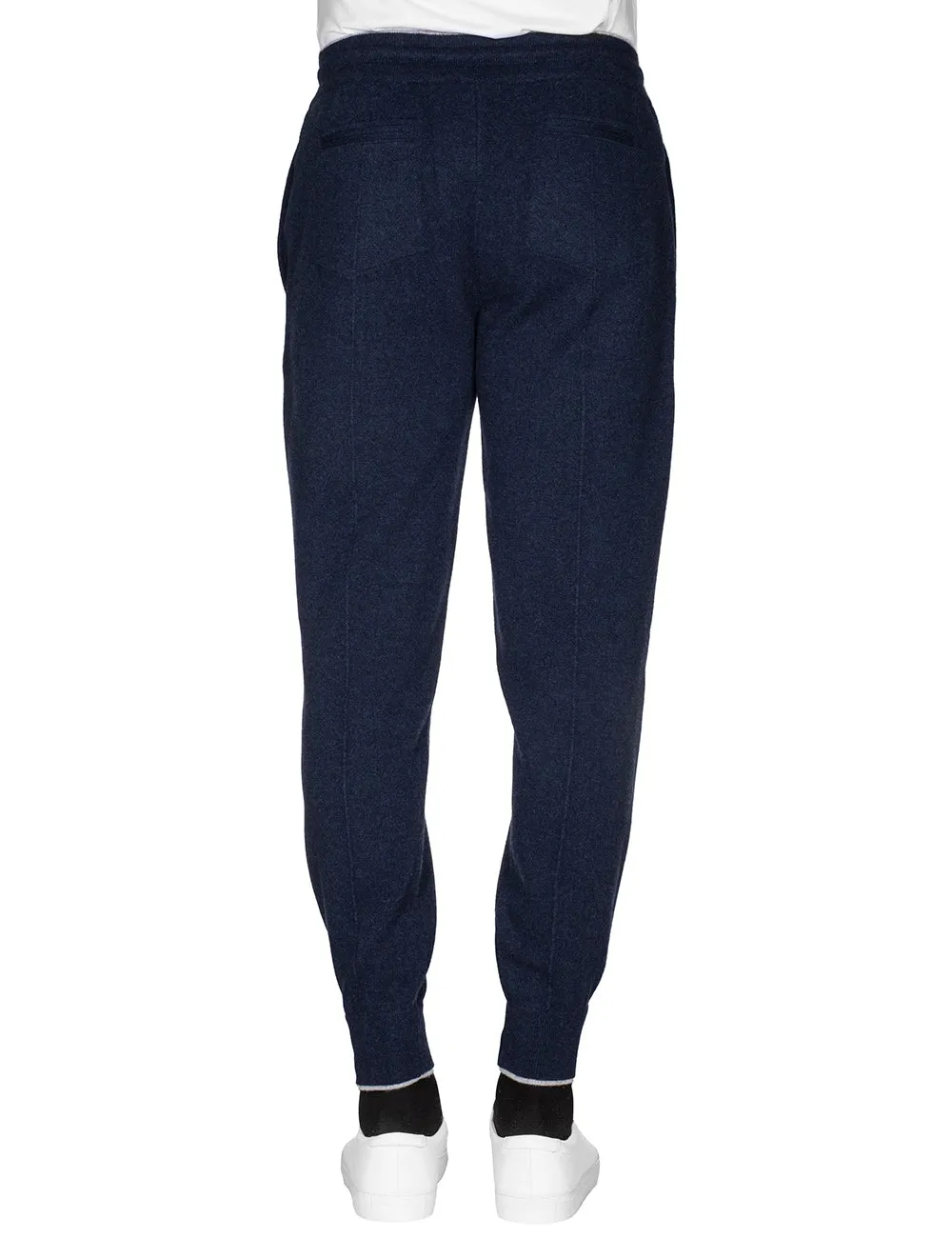 Cashmere Pantaloni Bottoms Navy