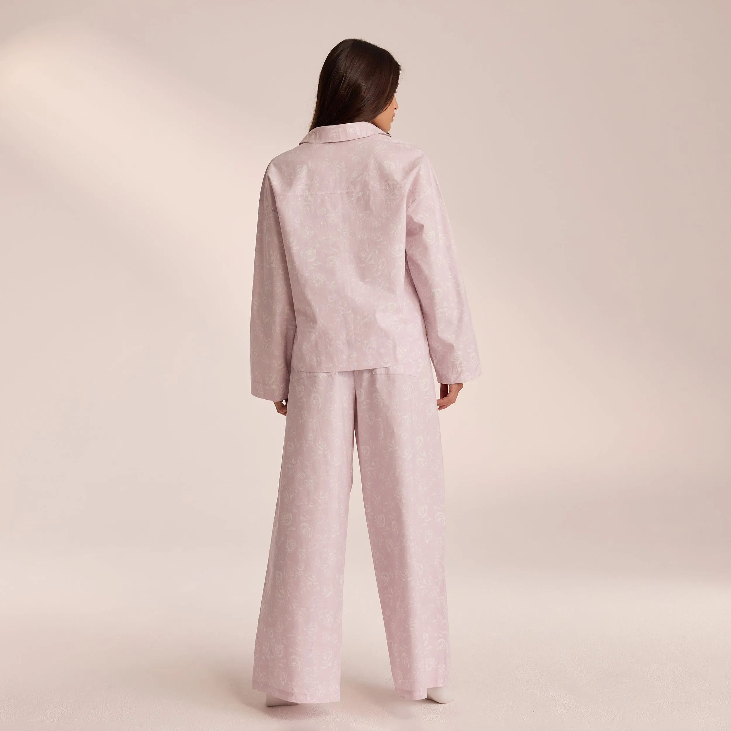 Cotton Pyjama Bottoms - Lilac