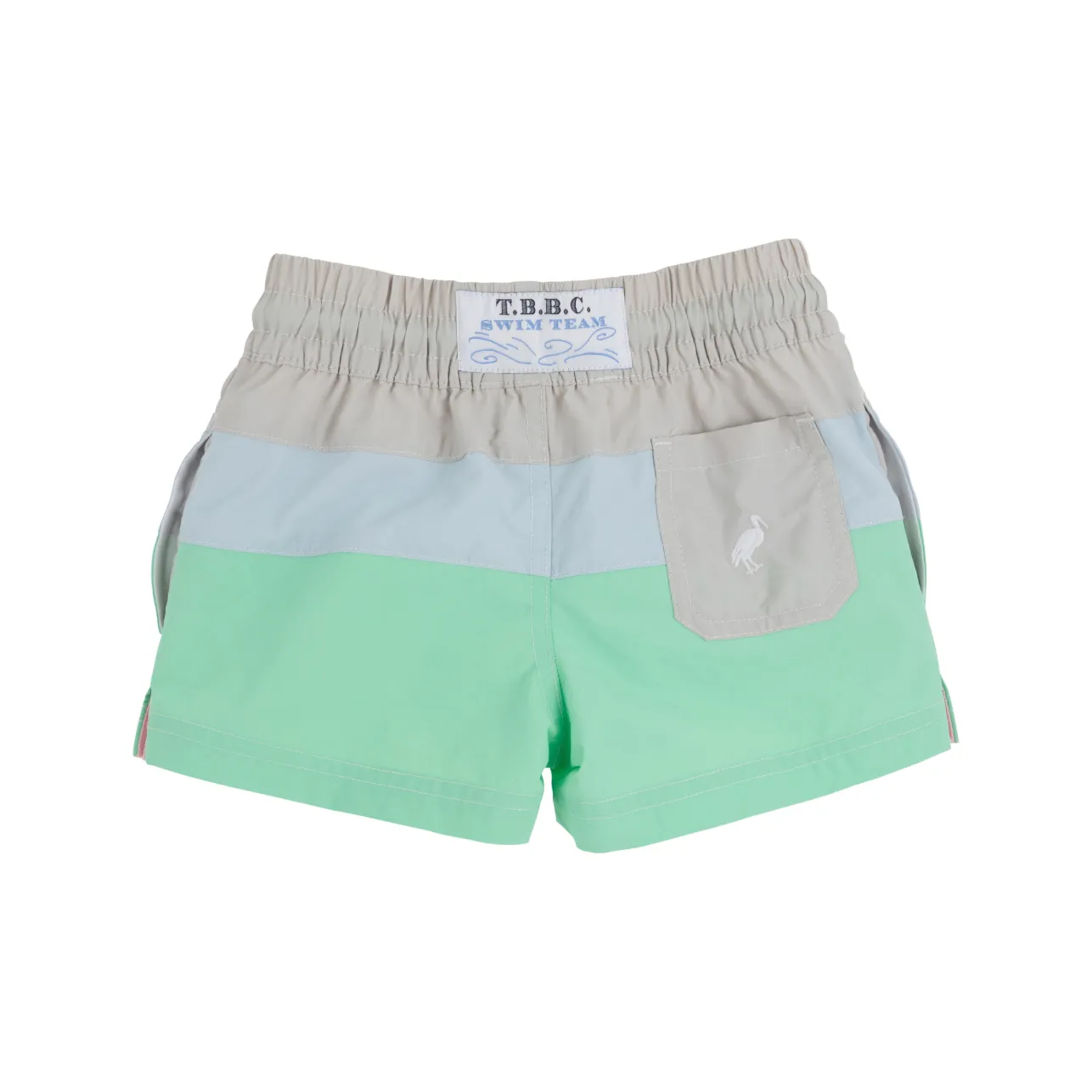 Country Club Colorblock Trunk - Sandy Springs Stone, Buckhead Blue & Grace Bay Green