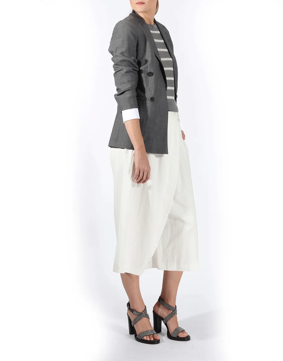 Cross Over Pleated Culotte