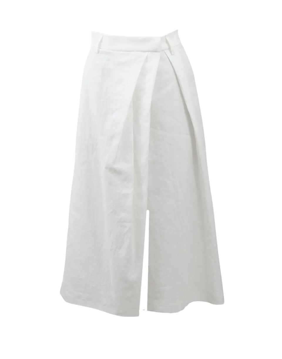 Cross Over Pleated Culotte