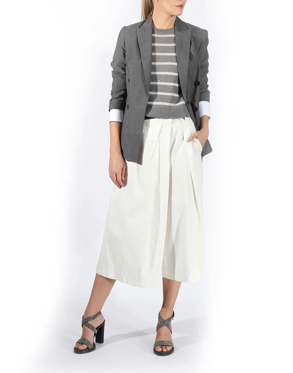 Cross Over Pleated Culotte