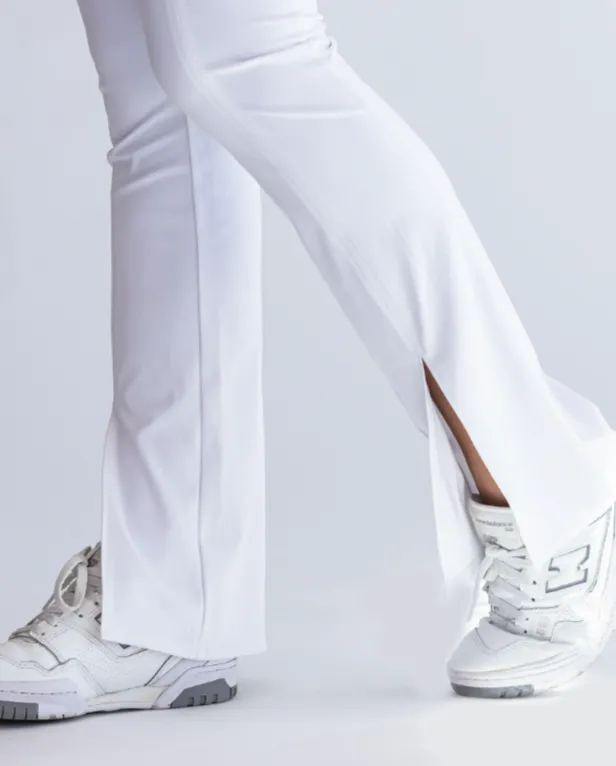 Cut Out Boot Cut - White