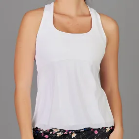 Dahlia Racer-back Top (white)