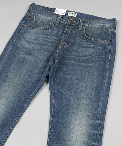 ED-55 Relaxed Tapered Mid Wash Denim