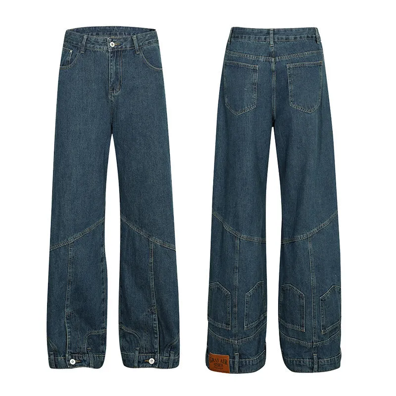 Fashion Personality Denim Trousers Men