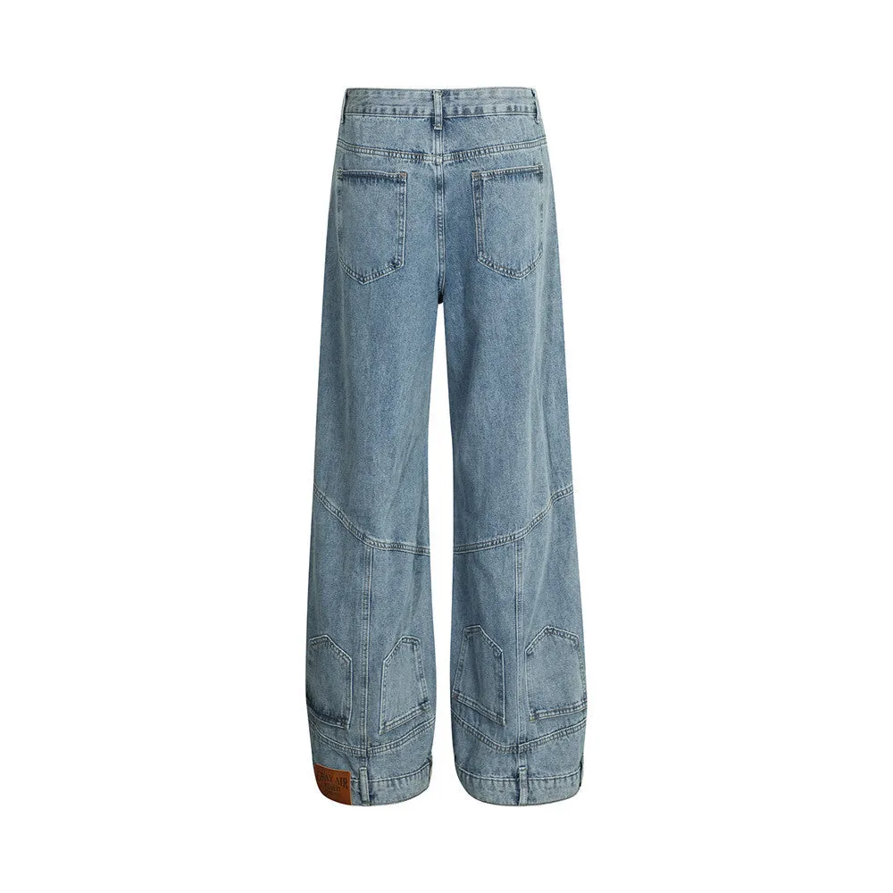 Fashion Personality Denim Trousers Men