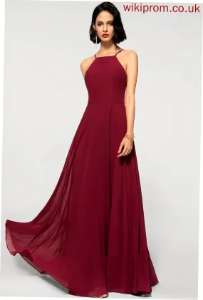 Formal Dresses Round Adelyn A-line Neck Neck Chiffon Square Dresses