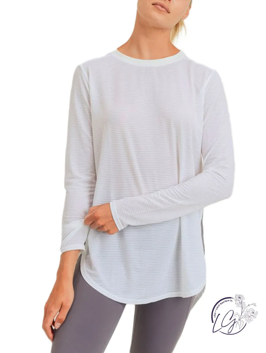 Full Potential Mesh Long Sleeve with Side Slits