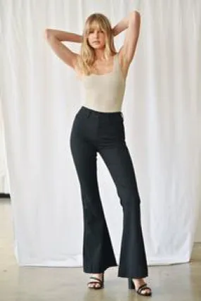 HIGH RISE TROUSER HEM FLARE