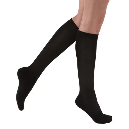 Jobst activewear 20-30 knee-hi socks black  large full calf