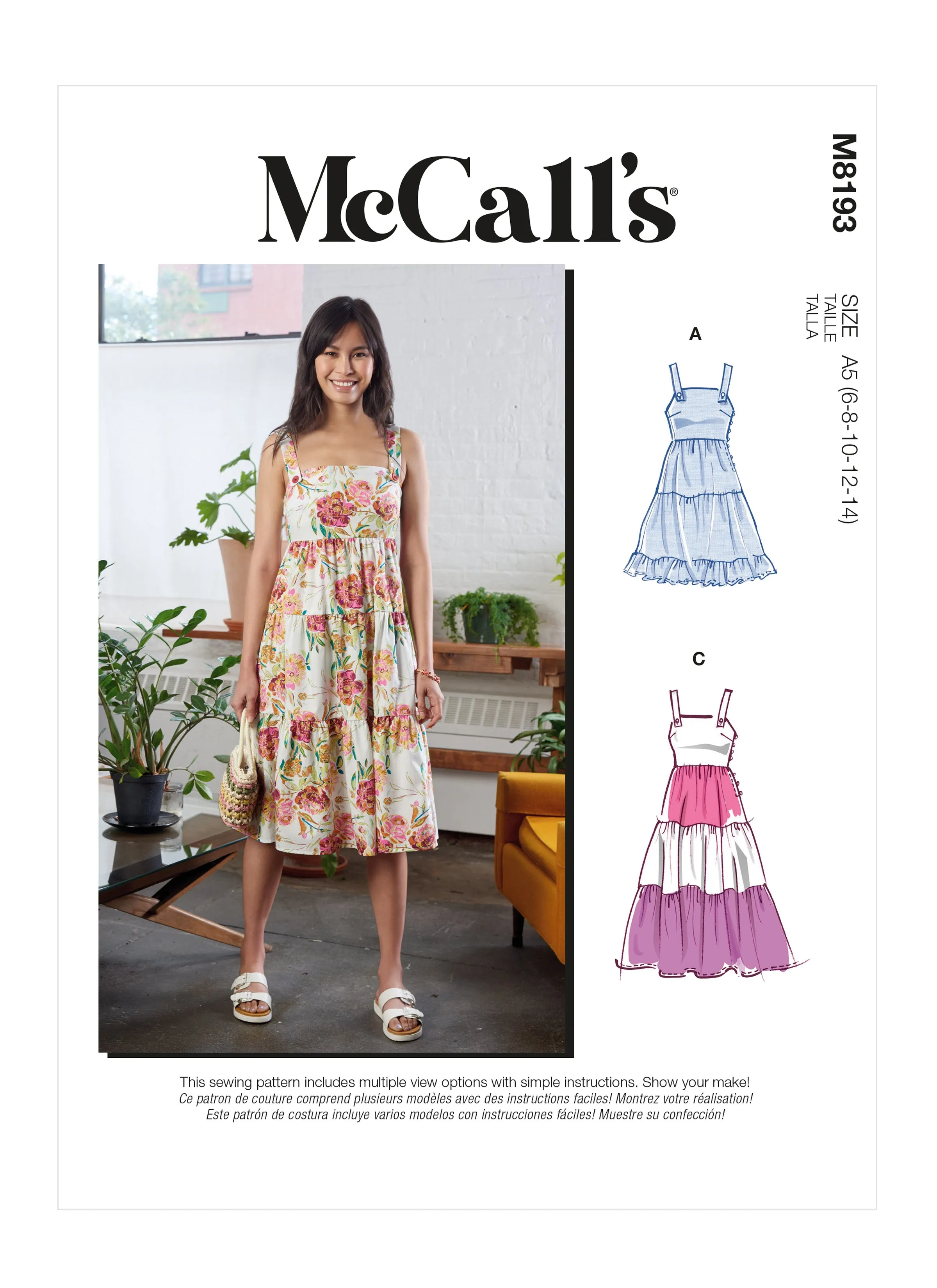 McCall's Pattern M8193 Misses' Dresses