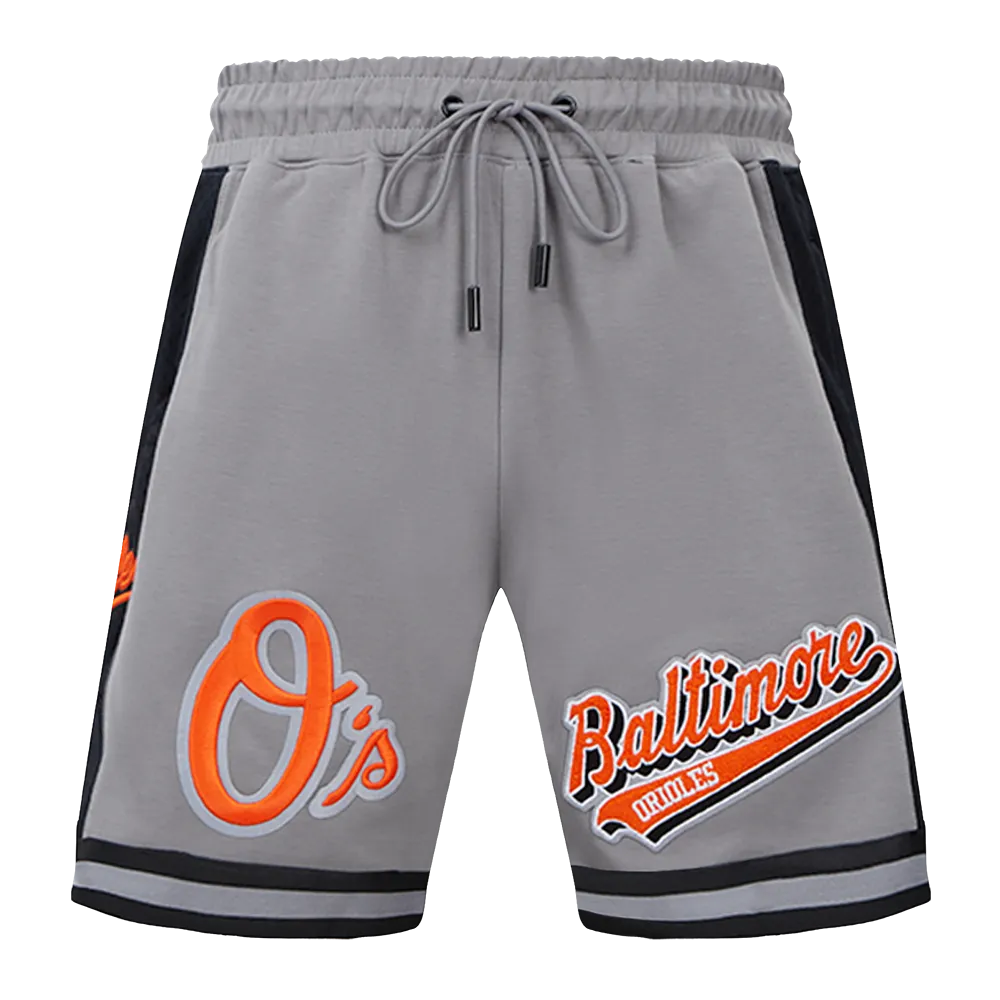 MLB BALTIMORE ORIOLES SCRIPT TAIL MEN'S DK 2.0 SHORT (GRAY/BLACK)