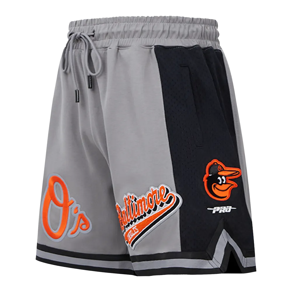 MLB BALTIMORE ORIOLES SCRIPT TAIL MEN'S DK 2.0 SHORT (GRAY/BLACK)