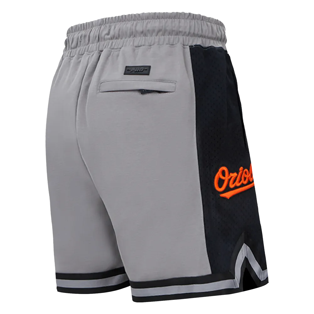 MLB BALTIMORE ORIOLES SCRIPT TAIL MEN'S DK 2.0 SHORT (GRAY/BLACK)