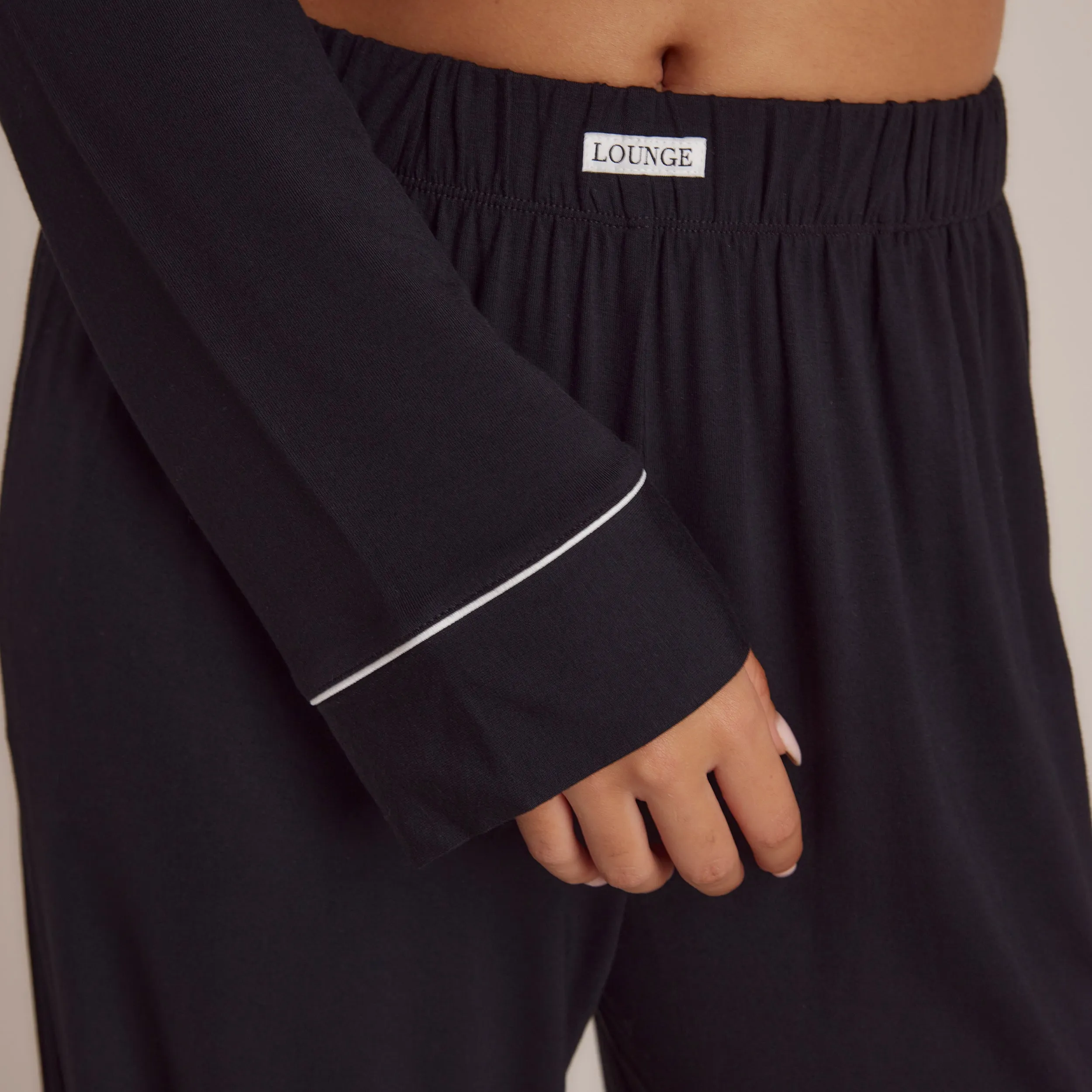 Modal Pyjama Bottoms - Black