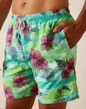 Naples Fresco Blooms 6-Inch Swim Trunks