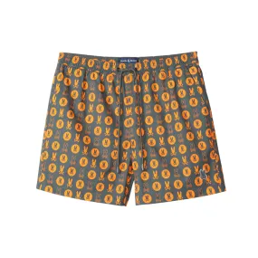 Psycho Bunny Arnold All Over Print Swim Trunk (Urban Chic)