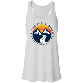 "A Million Miles Of Memories" Ladies Flowy Racerback Tank