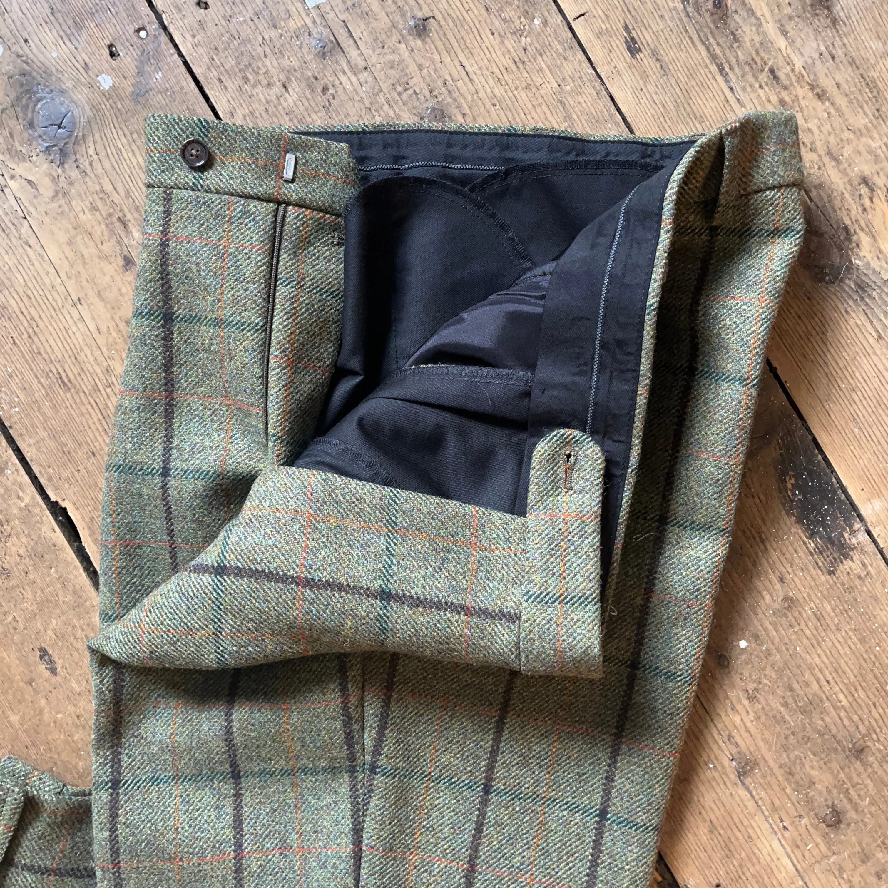 Regent - Breeks - Lovat Mill Tweed - Green with Overcheck