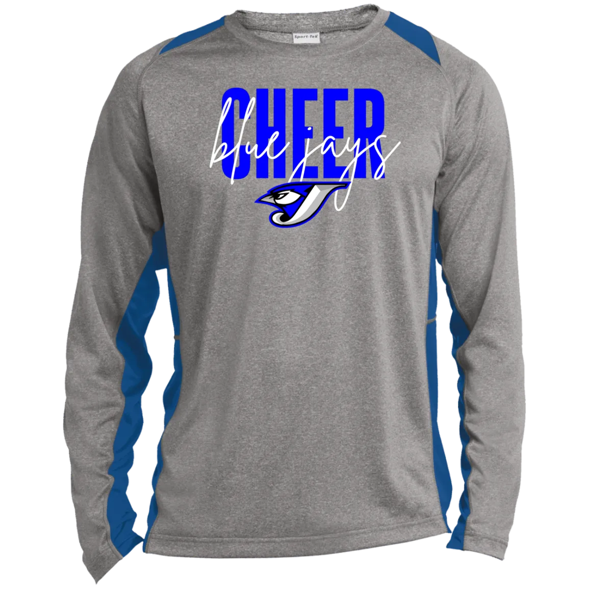 Script Cheer ST361LS Long Sleeve Heather Colorblock Performance Tee