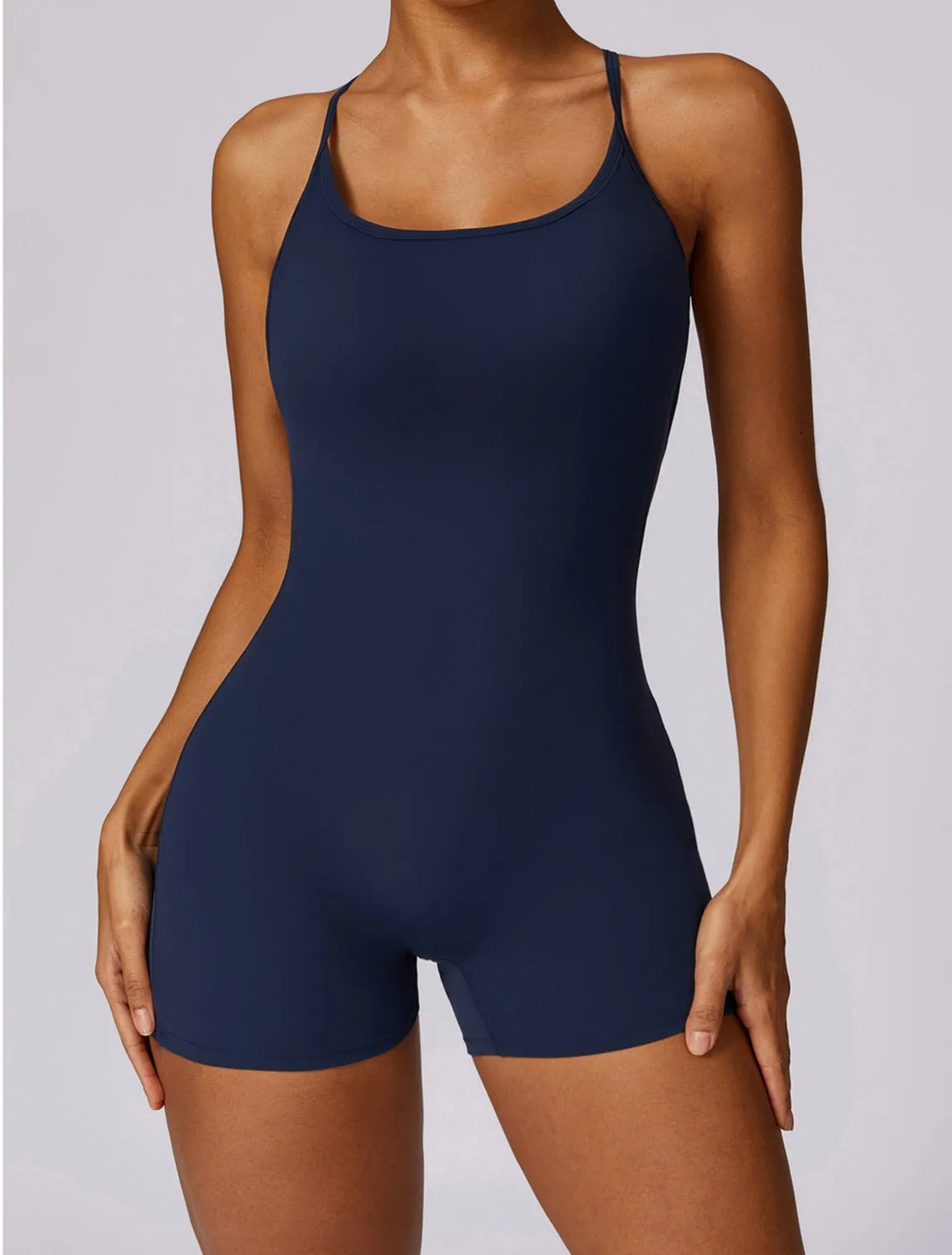 Sculpt Criss Cross Tank Yoga Bodysuit