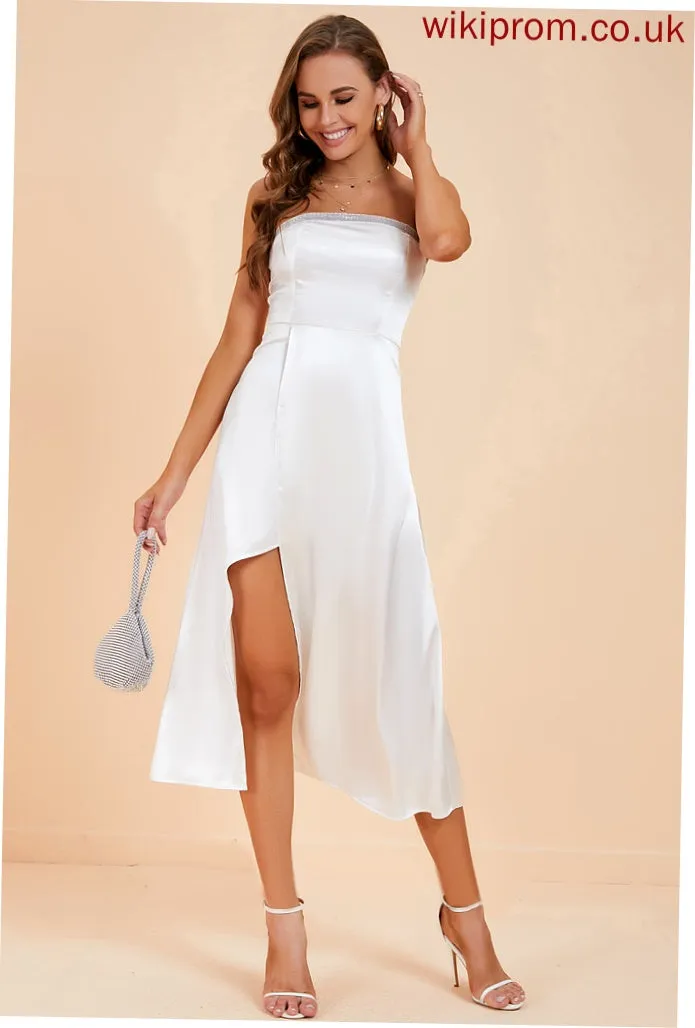 Sexy Club Dresses Macie Polyester A-line Dresses Sequins Sleeveless Sweetheart Midi