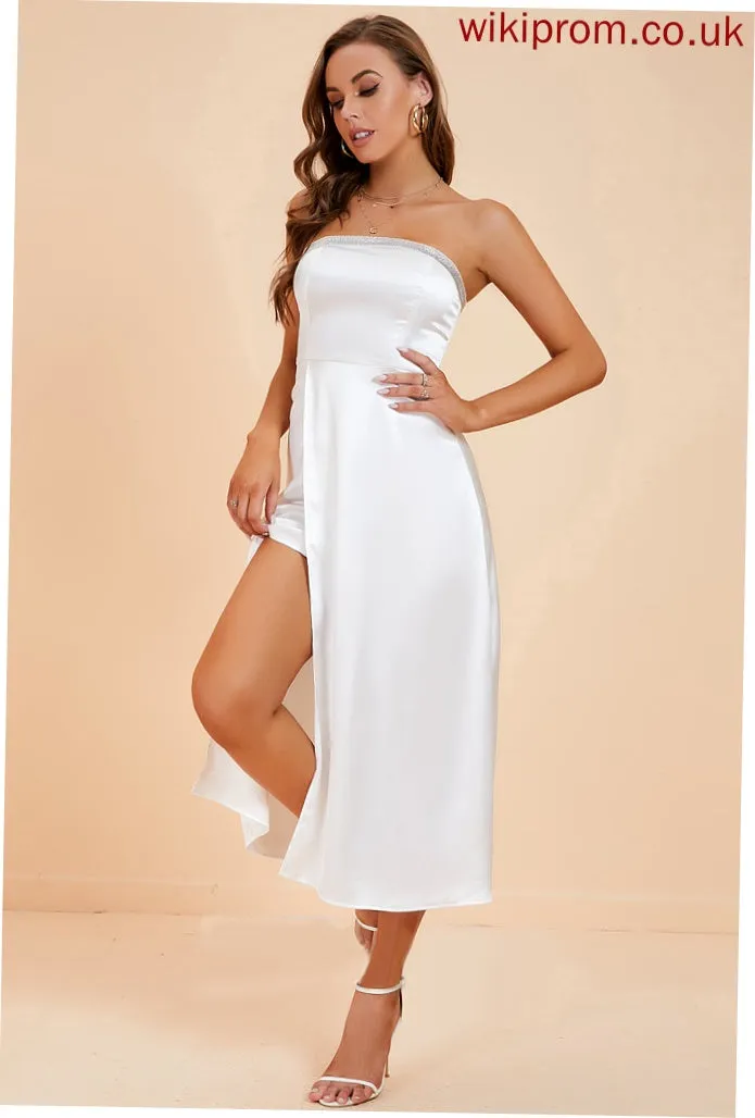 Sexy Club Dresses Macie Polyester A-line Dresses Sequins Sleeveless Sweetheart Midi