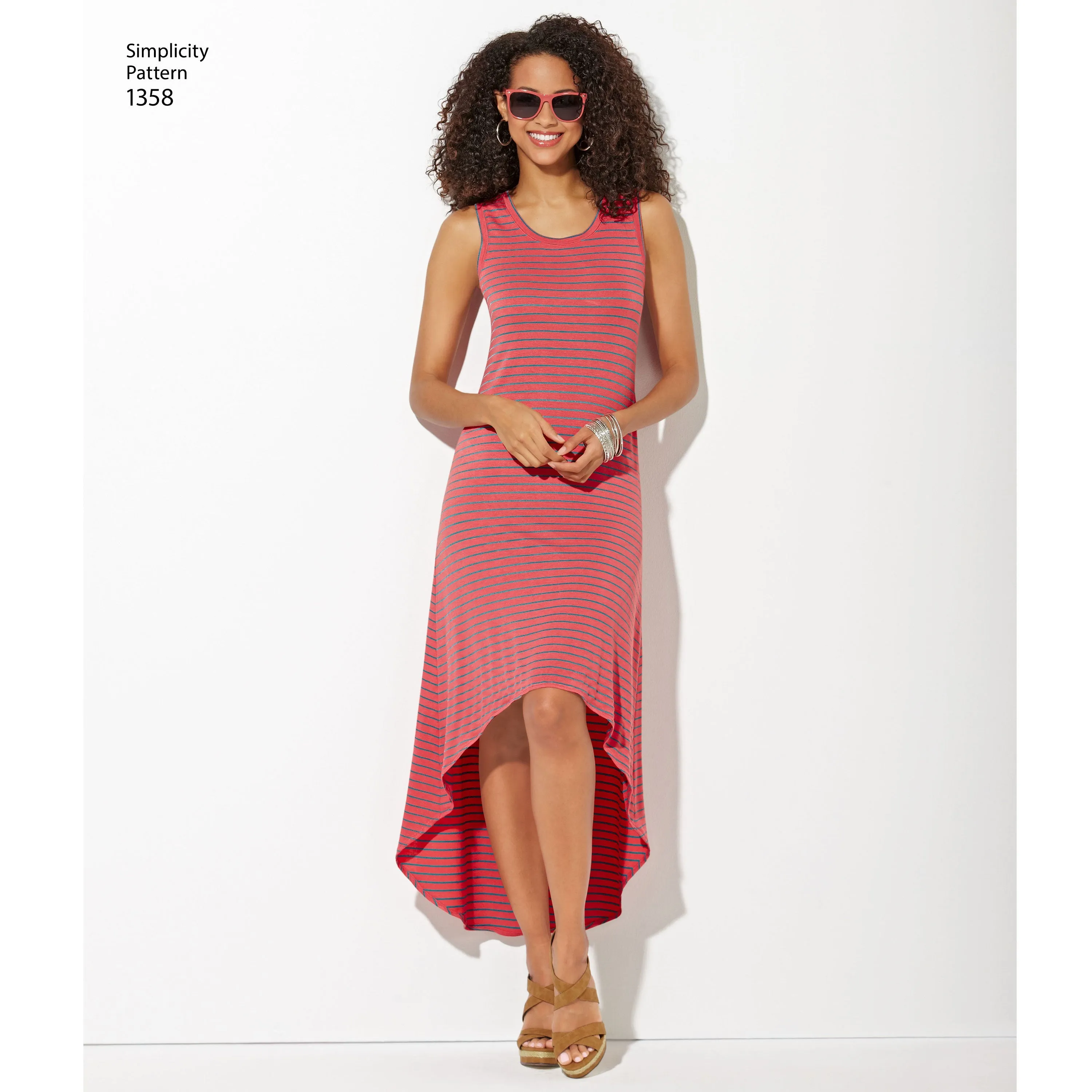 Simplicity Pattern 1358 Women's Knit Dresses with Length and Neckline Variations