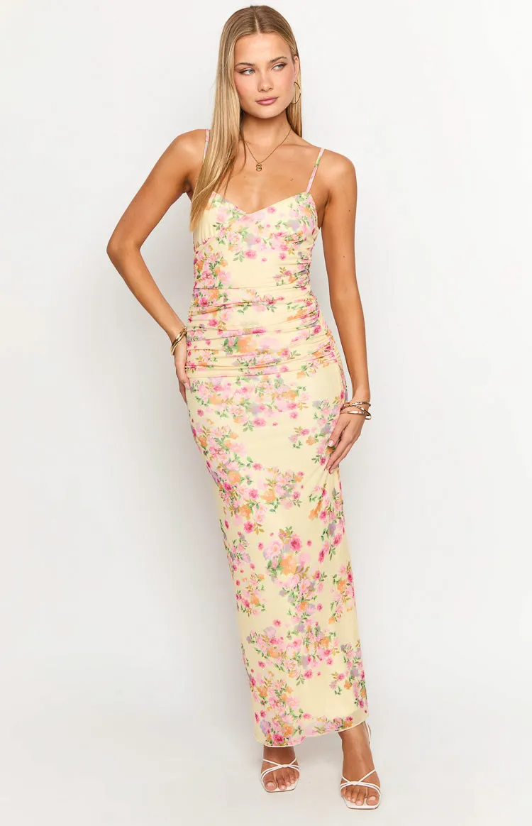 Sintra Yellow Bloom Maxi Dress