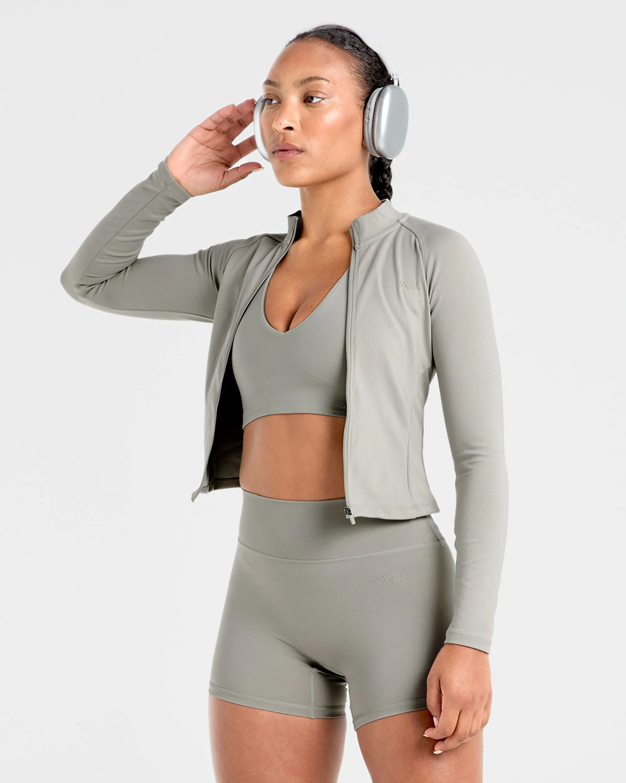 Staple Sports Bra - Washed Olive