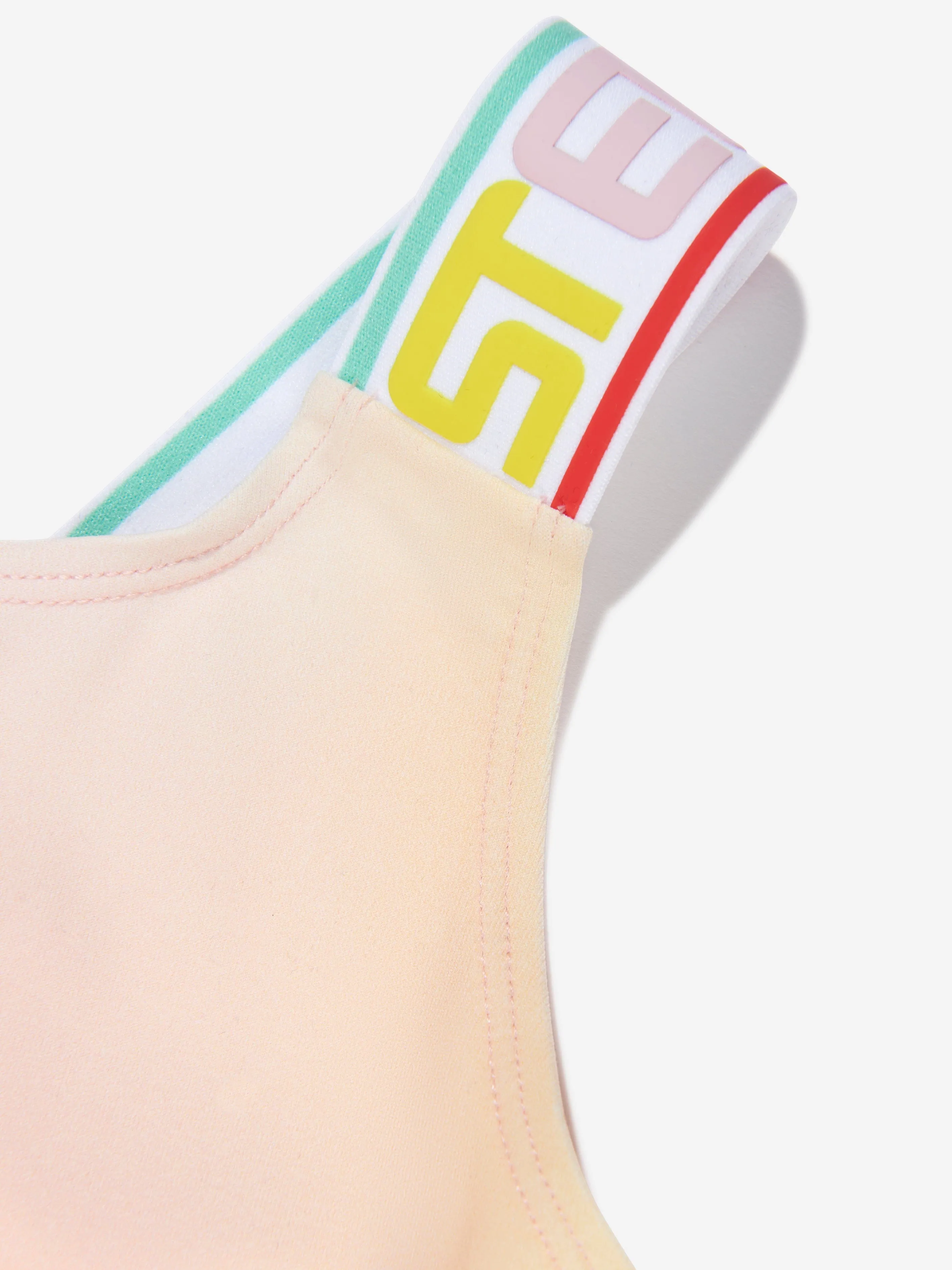 Stella McCartney Girls Logo Sports Top in Multicolour