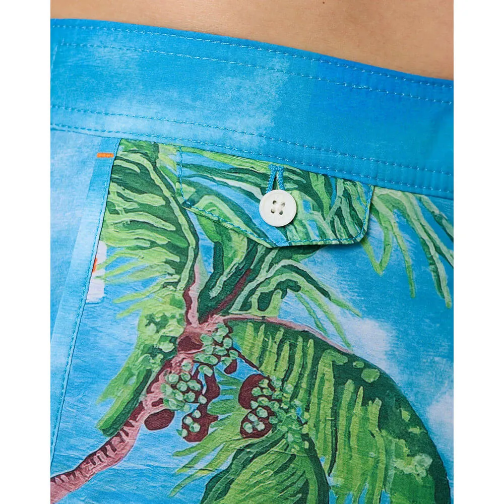 Tommy Bahama 6-Inch Artist Series Rialto Coastal Comforts Swim Trunks - Summer Aqua