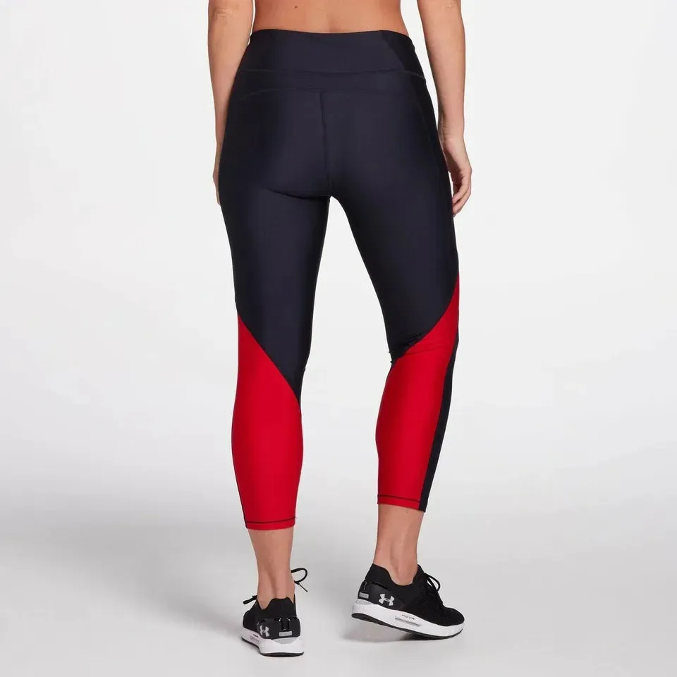 Under Armour Women's HeatGear Americana USA Leggings, Navy Red, X-Small