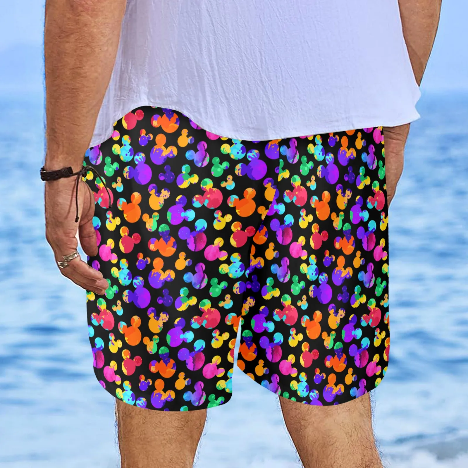 Watercolor Men's Swim Trunks Swimsuit