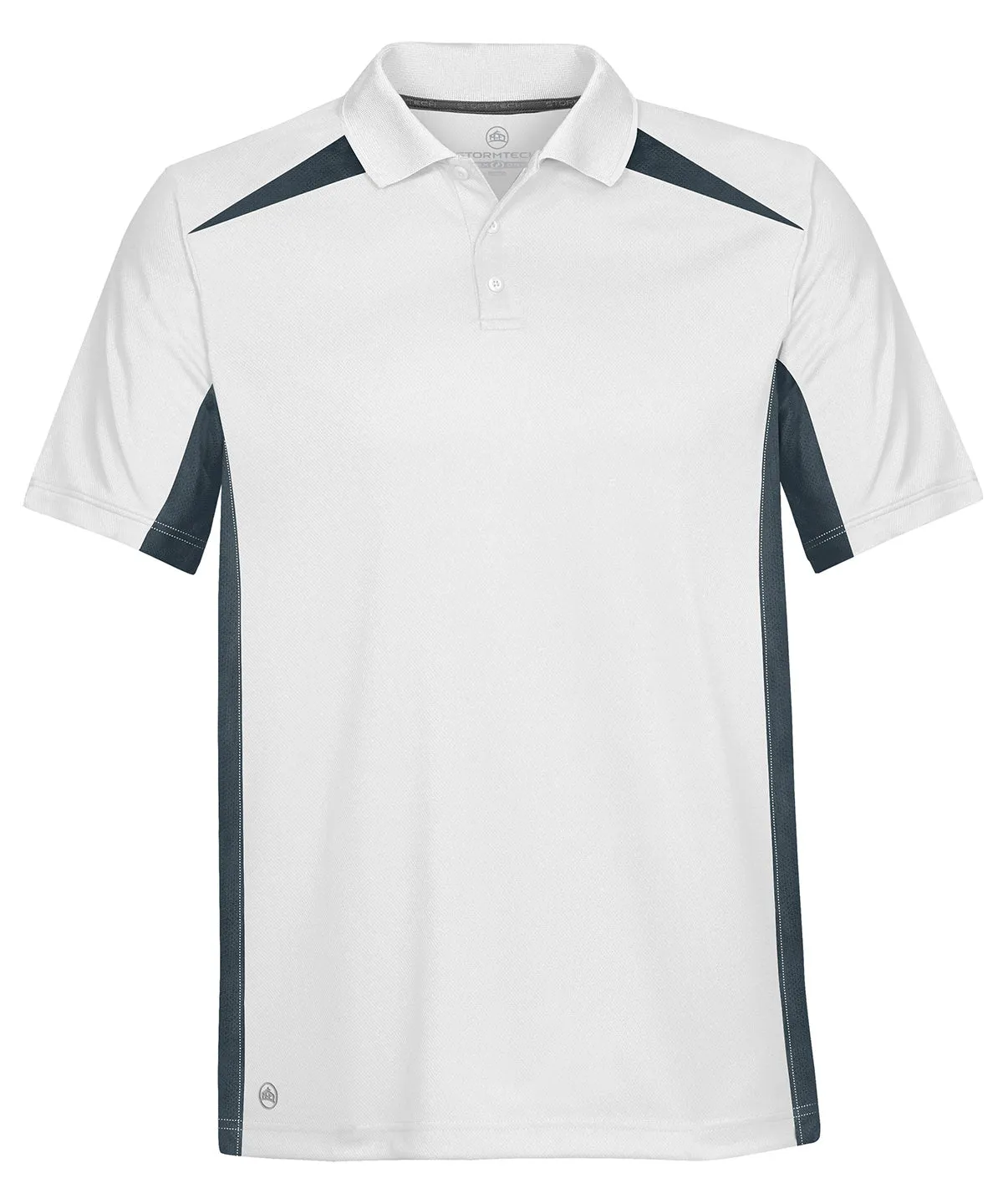 White/Navy - Two-tone polo