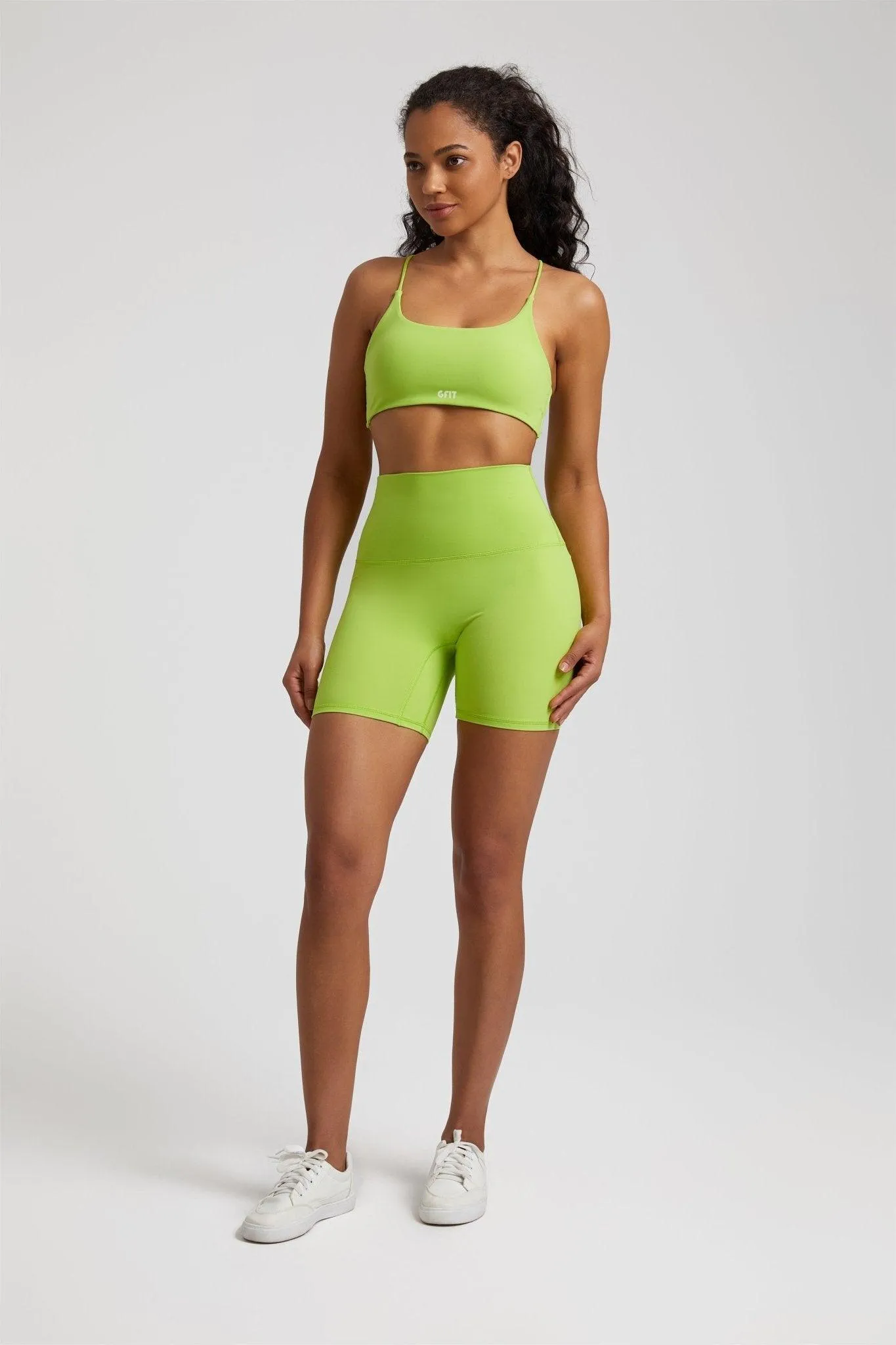 Women's High-Waist Shorts & Four-Strap Vest Set - GFIT 2.0 Activewear